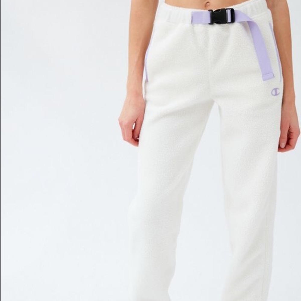 Champion x Urban Outfitters Polar Fleece Belted Sweatpants Womens X-Small UO